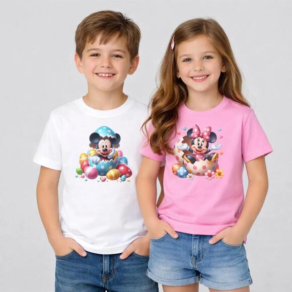 Other - Matching Disney Easter Shirts, Mickey Minnie Easter Egg Tee, Sibling Easter